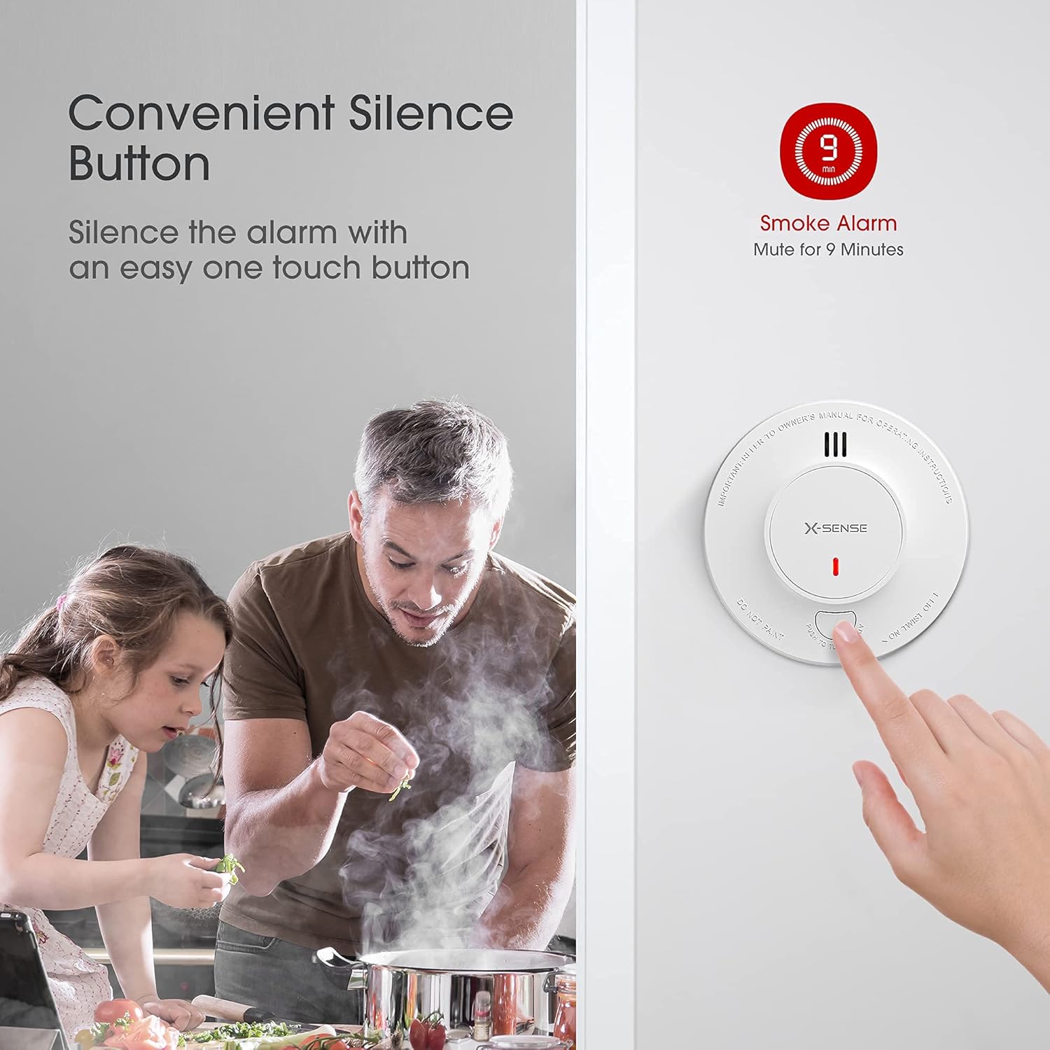 X-Sense Smoke Alarm, 10-Year B - Smoke Detector Interconnected 评论和价格
