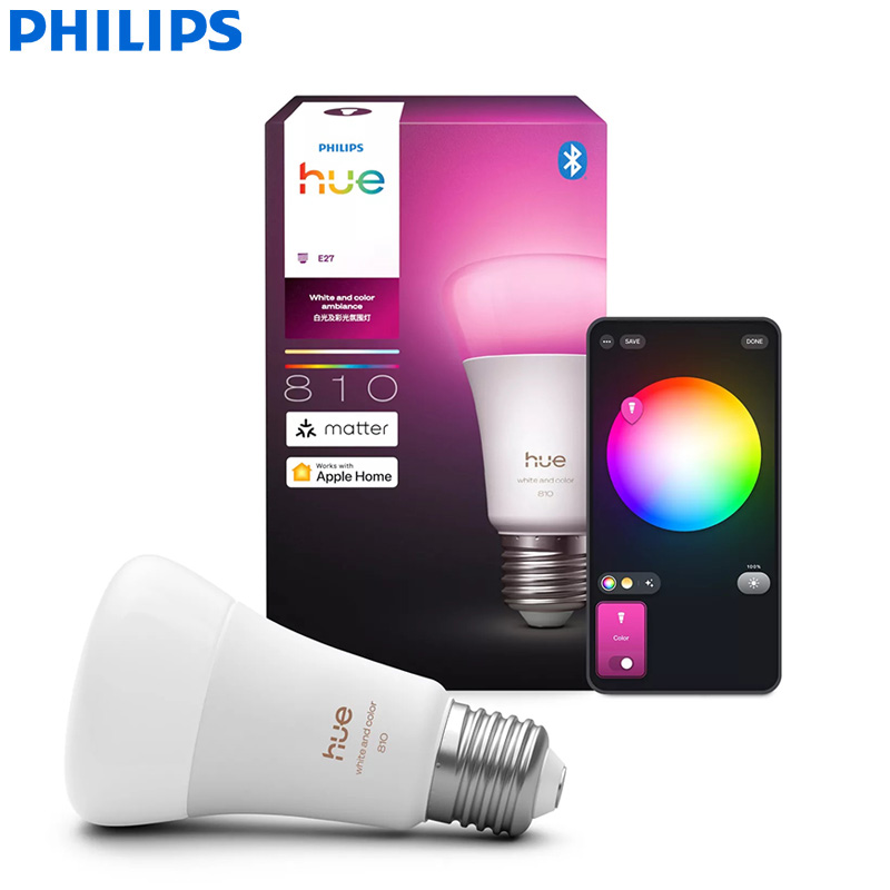 Philips Hue E27 A60 810LM Smar - Philips Light Hue White 评论和价格