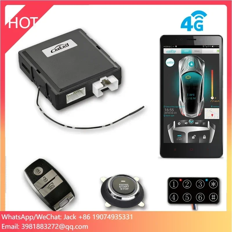 4G GPS/GSM Car Alarm PKE Keyle - Door Stop Alarm 评论和价格