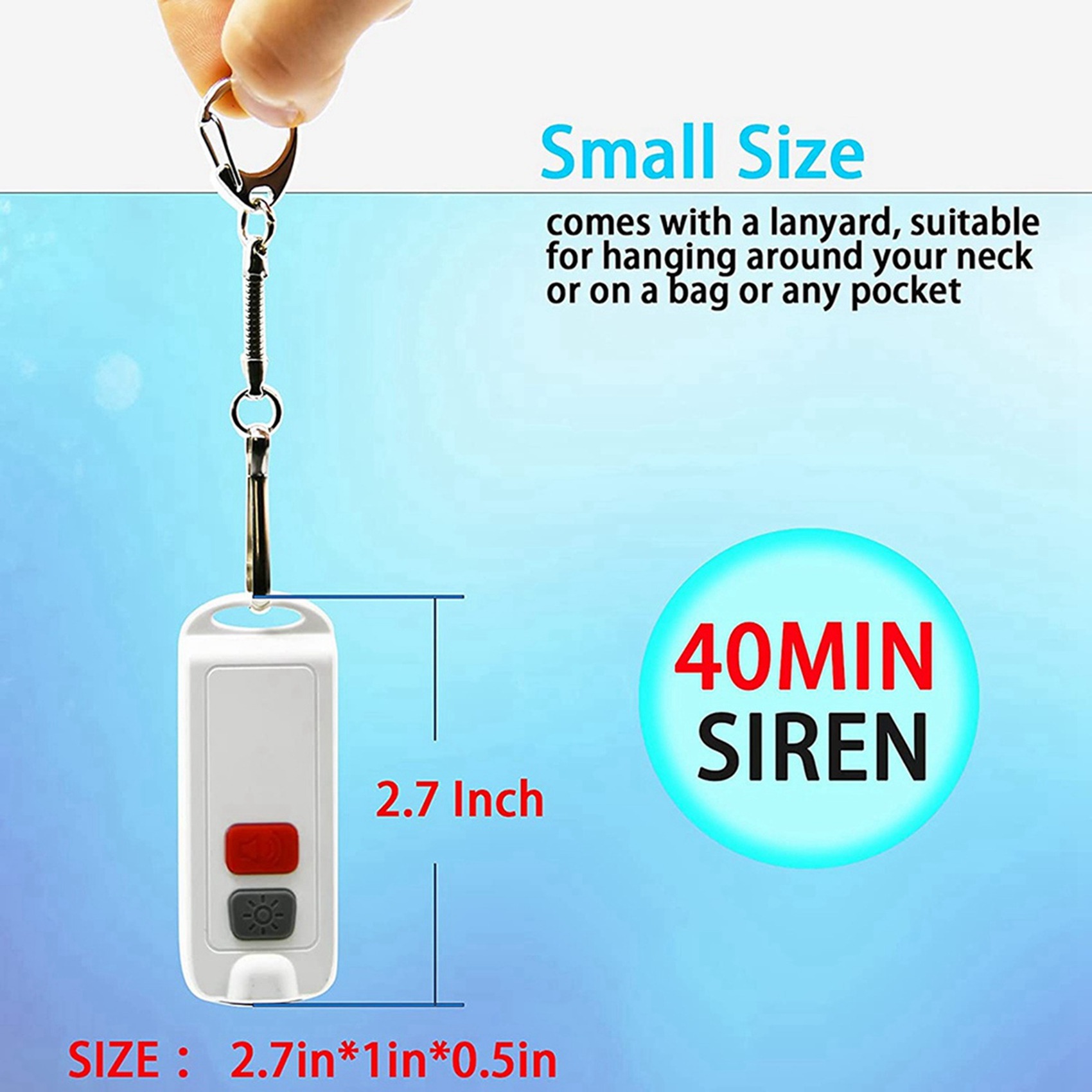 FULL-2X Personal Alarm,Safety  - Personal Alarm Keychain 评论和价格