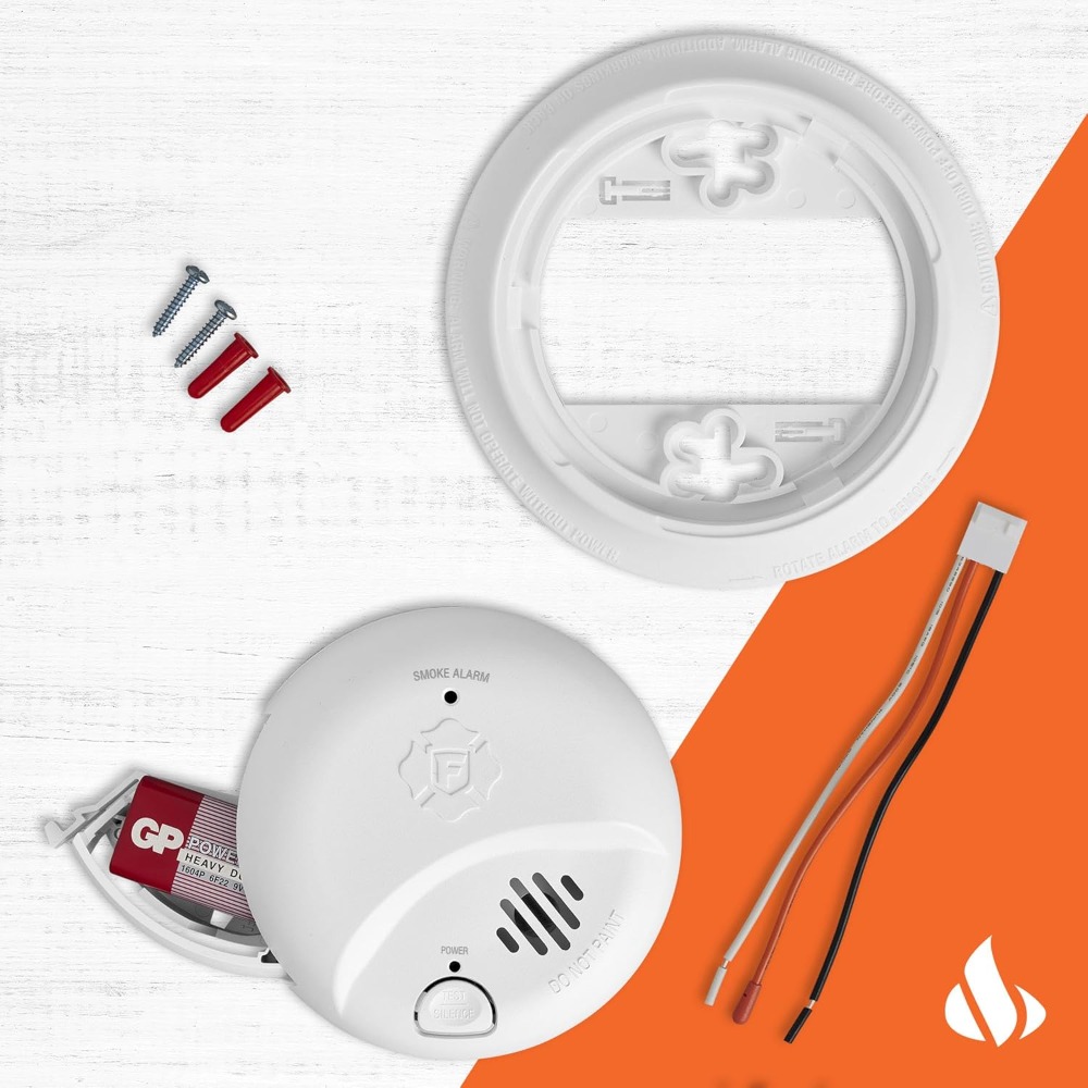 US Shipping Hardwired Intercon - Smoke Detector Interconnected 评论和价格