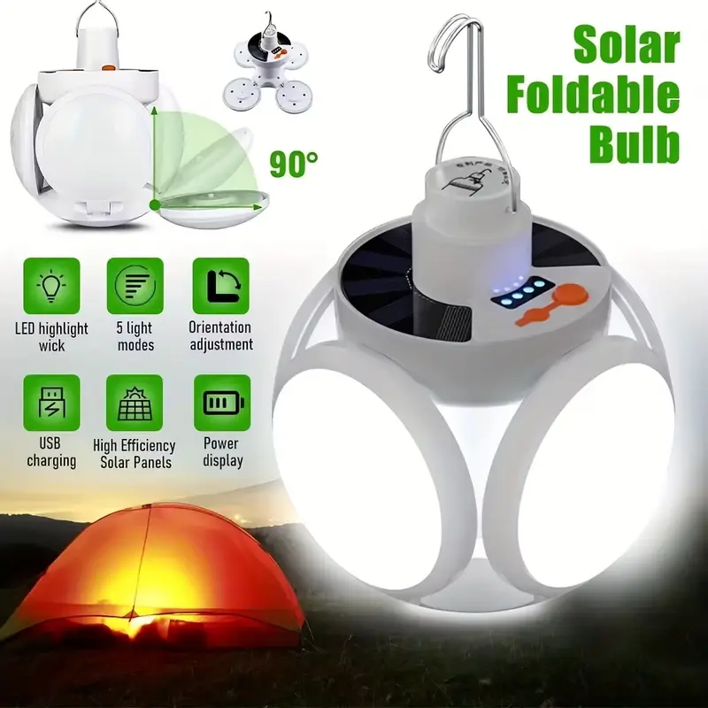 1 Solar Folding Light with USB - Power Outage Light 评论和价格
