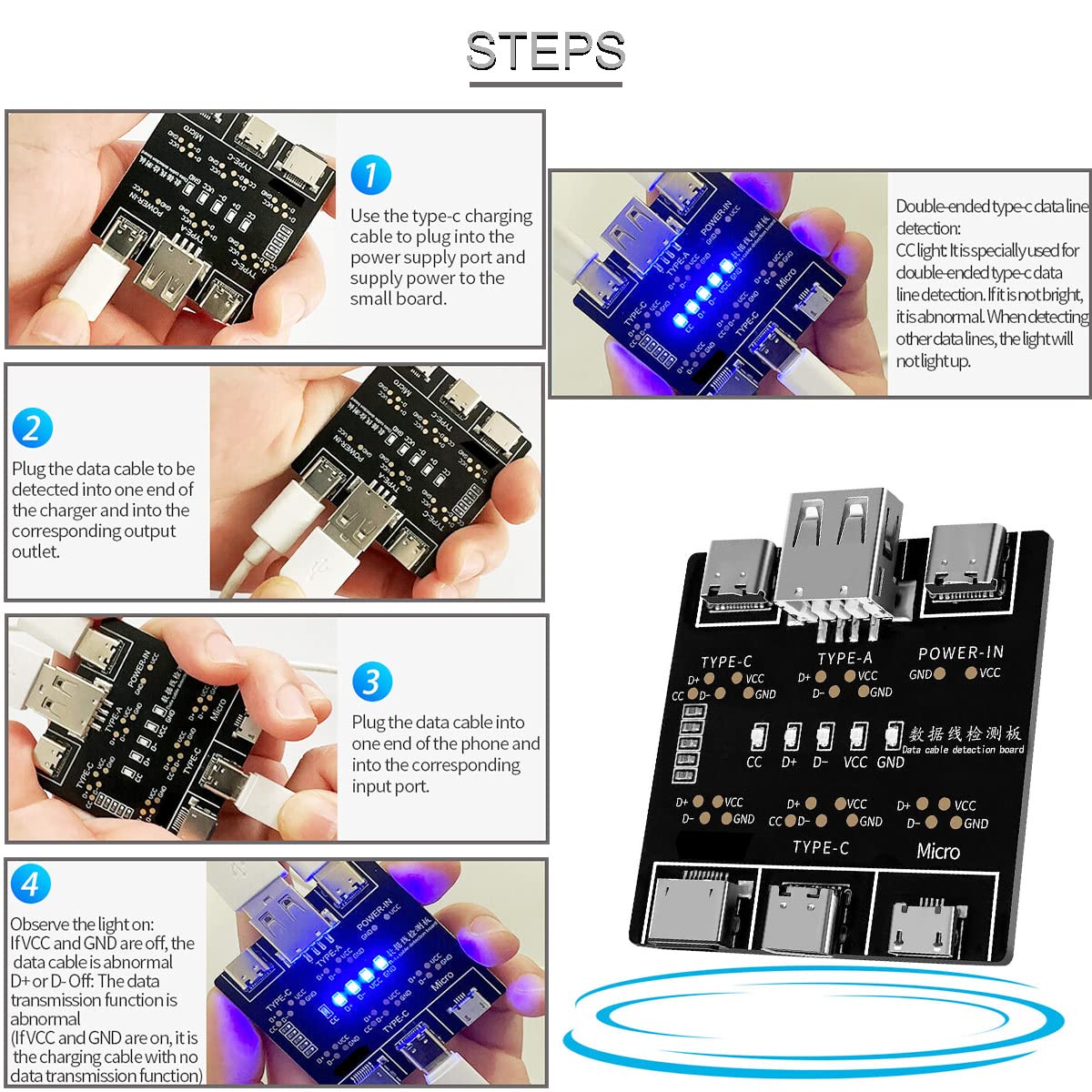DT3 Data Cable Detection Board - Co Detector Plug 评论和价格