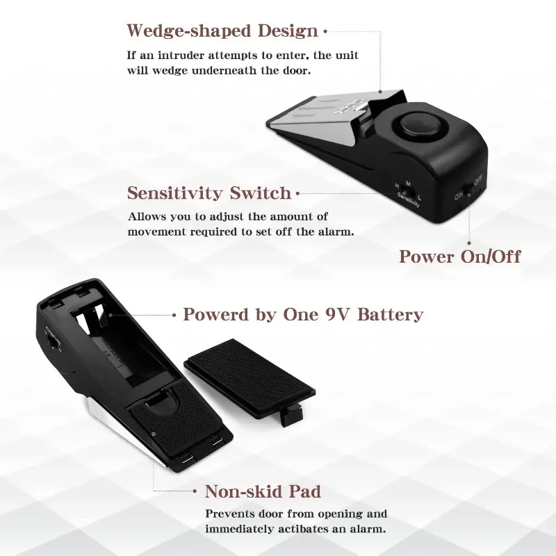 ZEXEF mini security protection - Door Stop Alarm 评论和价格