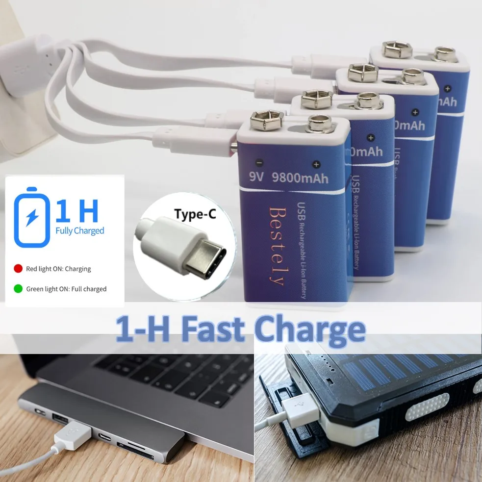 Rechargeable 9V Battery, 9800m - Smoke Detector Interconnected 评论和价格