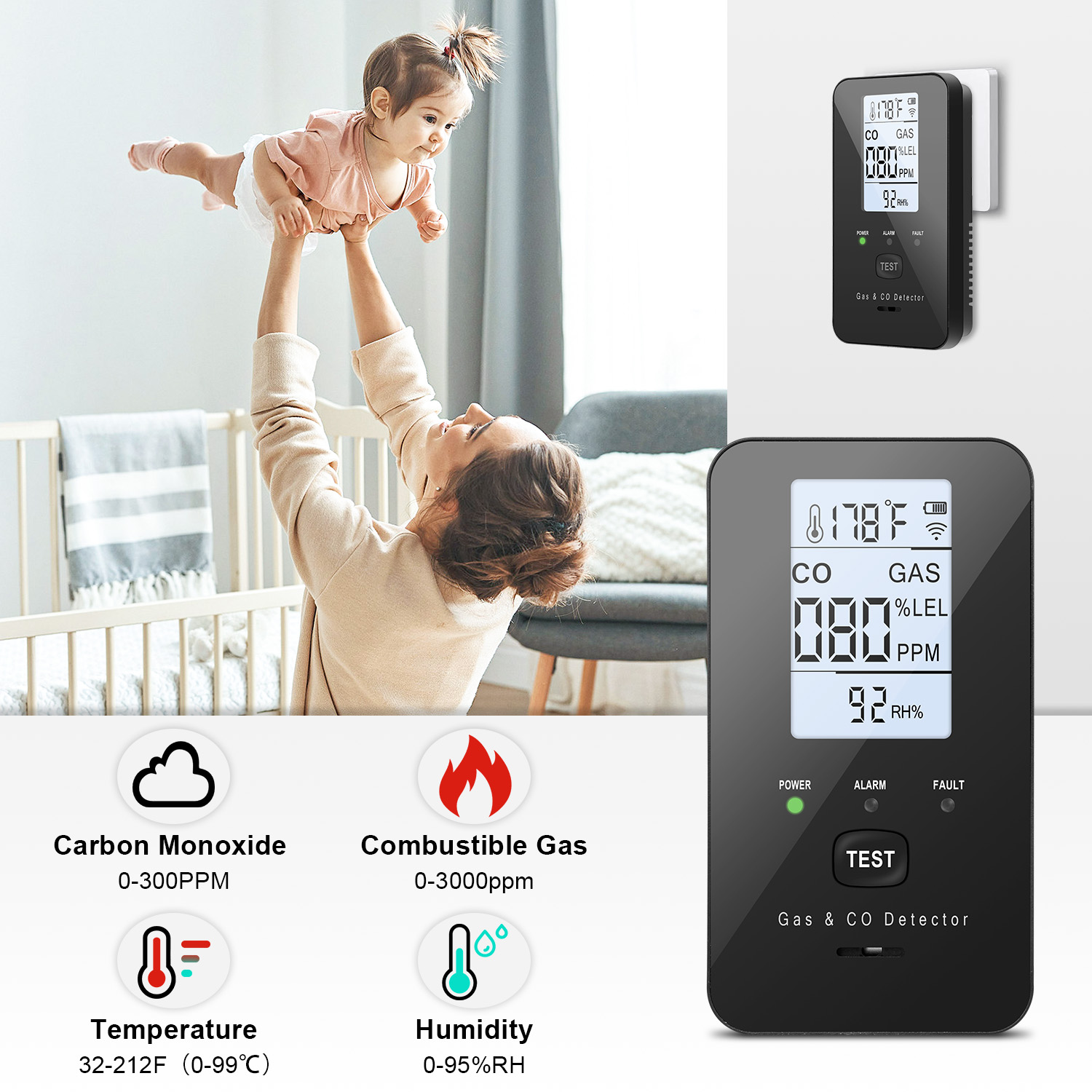 Natural Gas & Carbon Monoxide  - Co Detector Plug 评论和价格