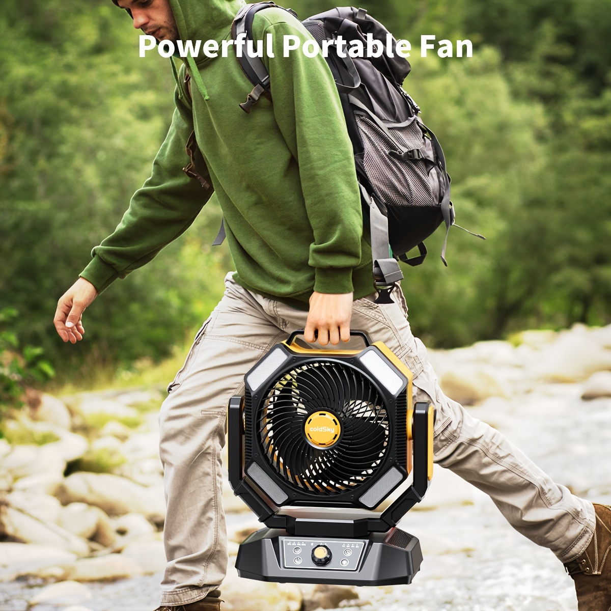coldSky  Camping Fan, Battery  - Power Outage Light 评论和价格
