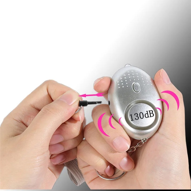 130dB Anti-wolf Girl Child Wom - Personal Alarm Keychain 评论和价格