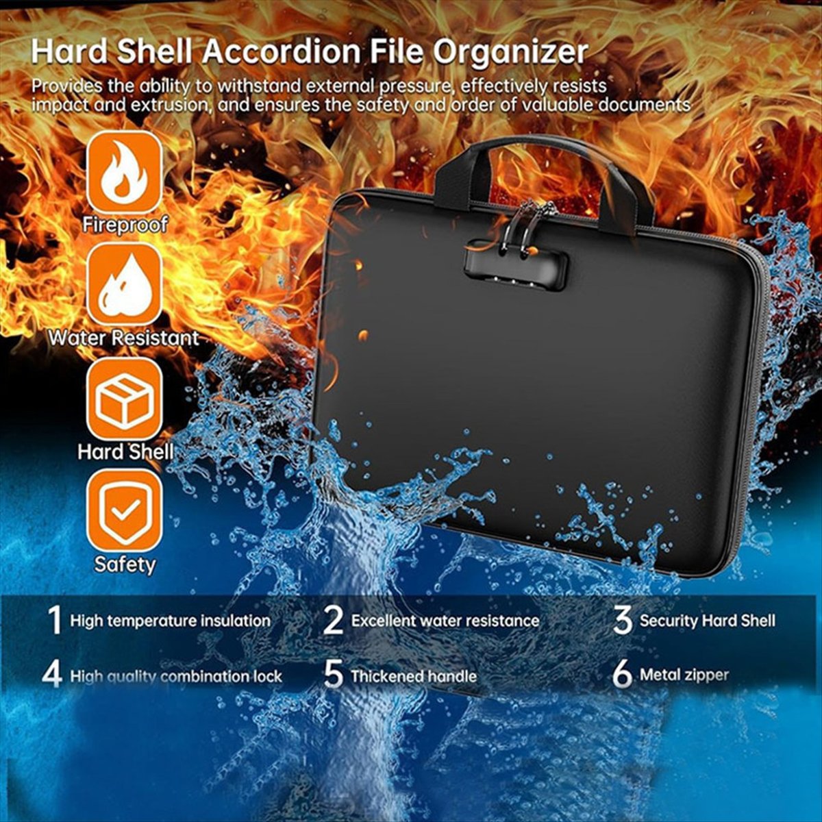 Fireproof Document Organizer B - Fire Safe Document 评论和价格