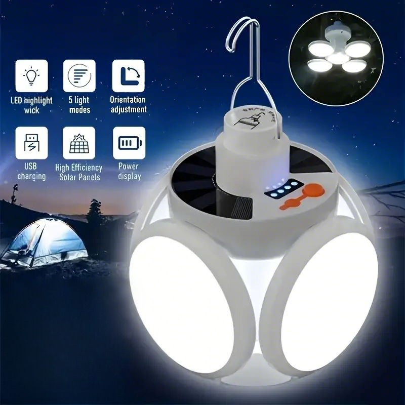 Solar Charging Light with Hook - Power Outage Light 评论和价格